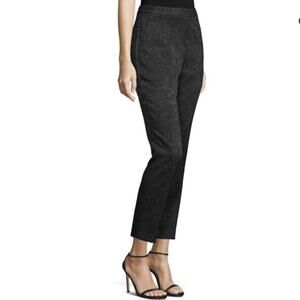 Kobi Halperin Alexandra Demask Paisley Black Slim Ankle Pants Size 12